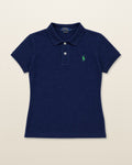 Ralph Lauren Poloshirt in Blau, Größe M – Vorderansicht (digitale Darstellung)