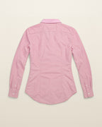 Ralph Lauren Oxford-Hemd mit Wappen in Rosa, Größe S – Rückansicht