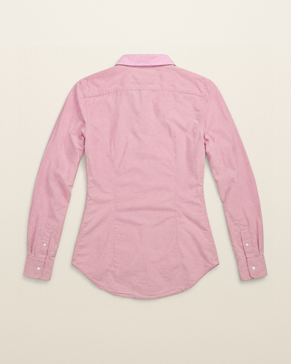 Ralph Lauren Oxford-Hemd mit Wappen in Rosa, Größe S – Rückansicht