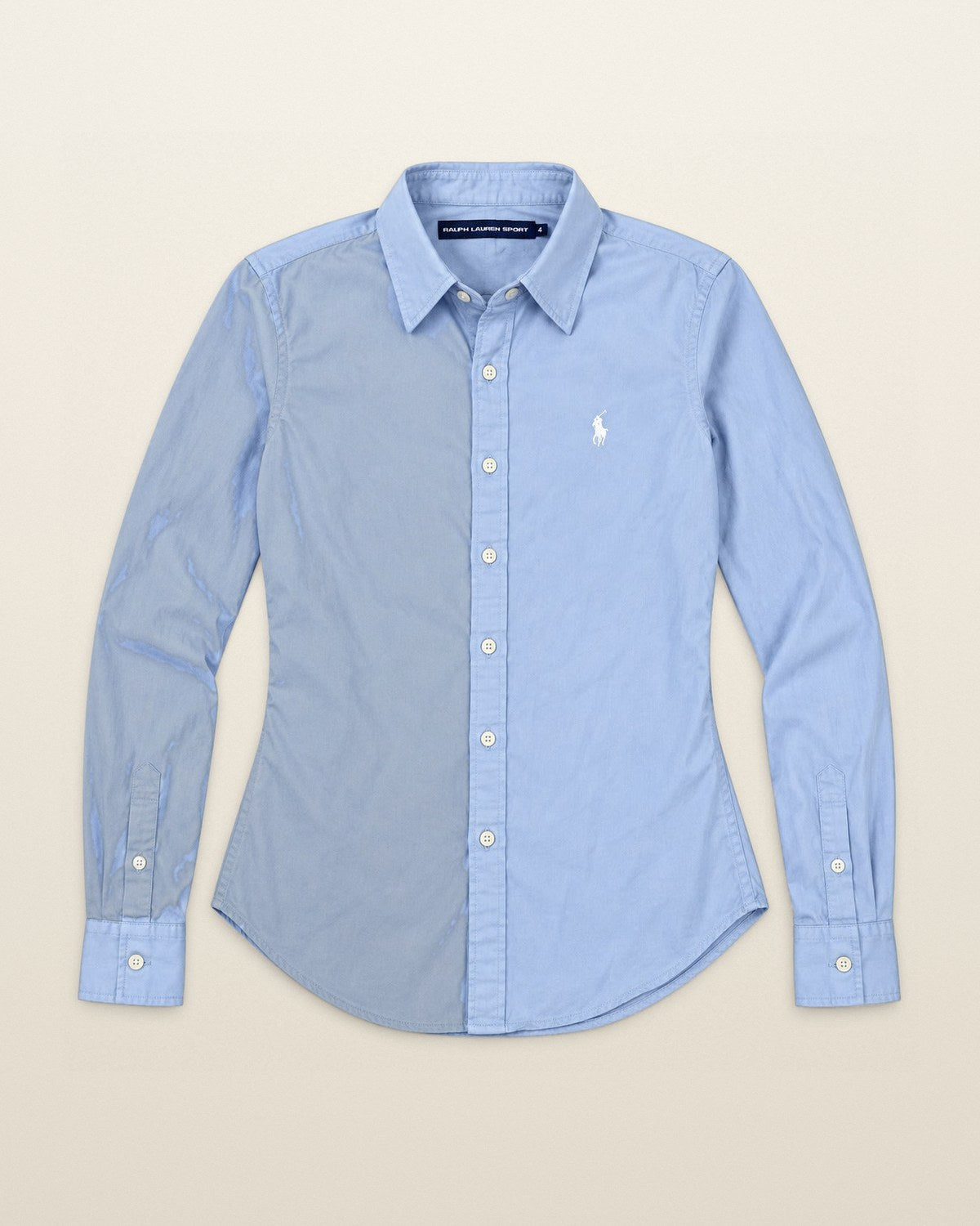 Ralph Lauren Oxford-Hemd in Hellblau, Größe S – Vorderansicht