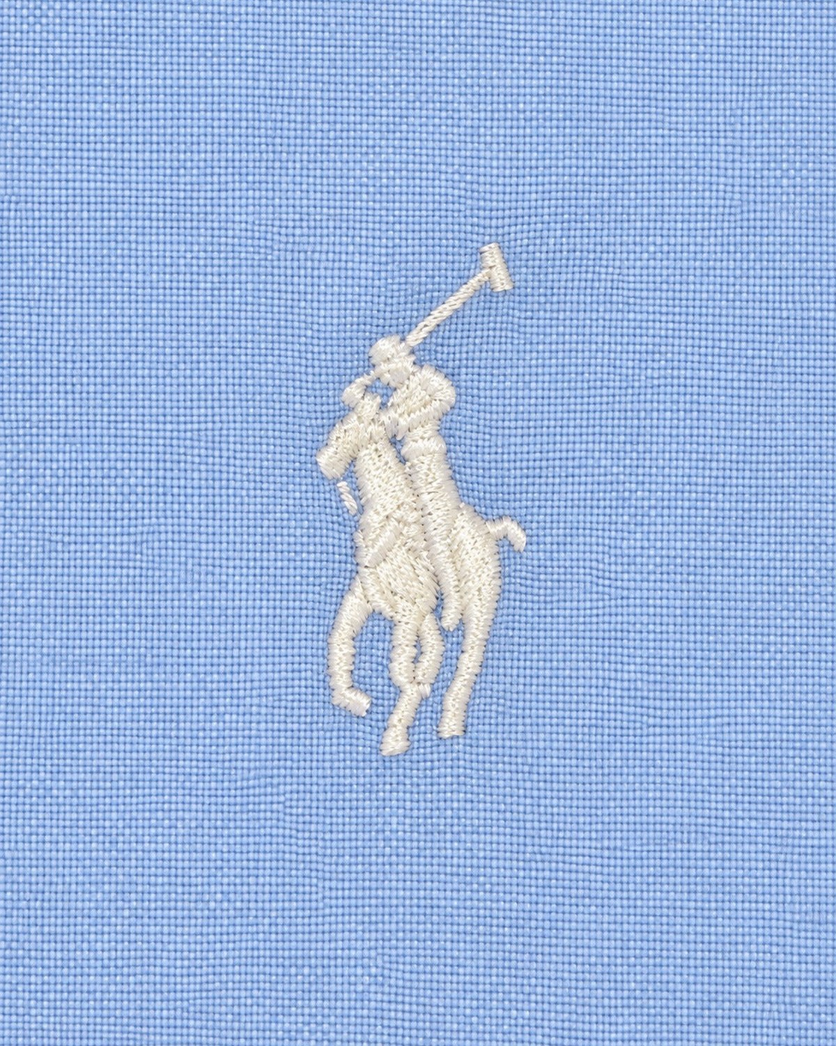 Ralph Lauren Oxford-Hemd in Hellblau, Größe S – Detail: Emblem