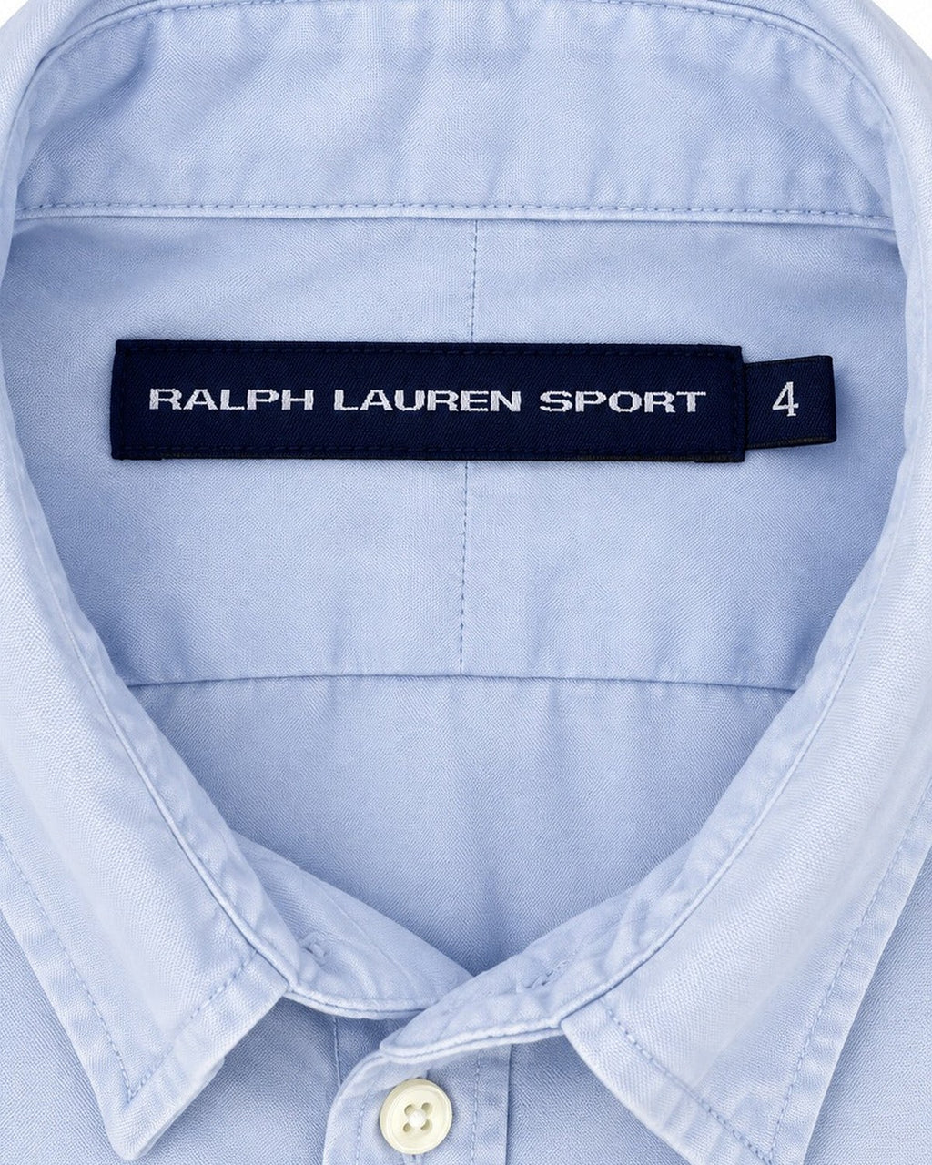 Ralph Lauren Oxford-Hemd in Hellblau, Größe S – Markenetikett