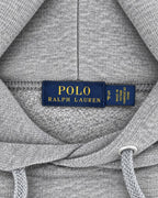 Ralph Lauren Kapuzenpullover in Grau meliert, Größe S – Markenetikett