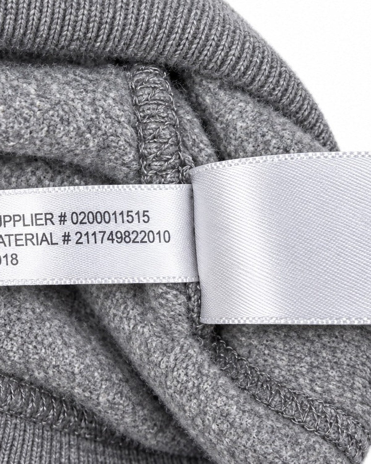 Ralph Lauren Kapuzenpullover in Grau meliert, Größe S – Etikett mit Artikelnummer