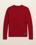 Ralph Lauren Strickpullover in Rot, Größe M – Vorderansicht (digitale Darstellung)