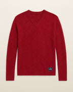 Ralph Lauren Strickpullover in Rot, Größe M – Vorderansicht (digitale Darstellung)
