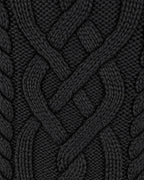 Ralph Lauren Zopfstrickpullover in Schwarz, Größe S – Detail: Zopfstrick