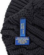 Ralph Lauren Zopfstrickpullover in Schwarz, Größe S – Pflegeetikett