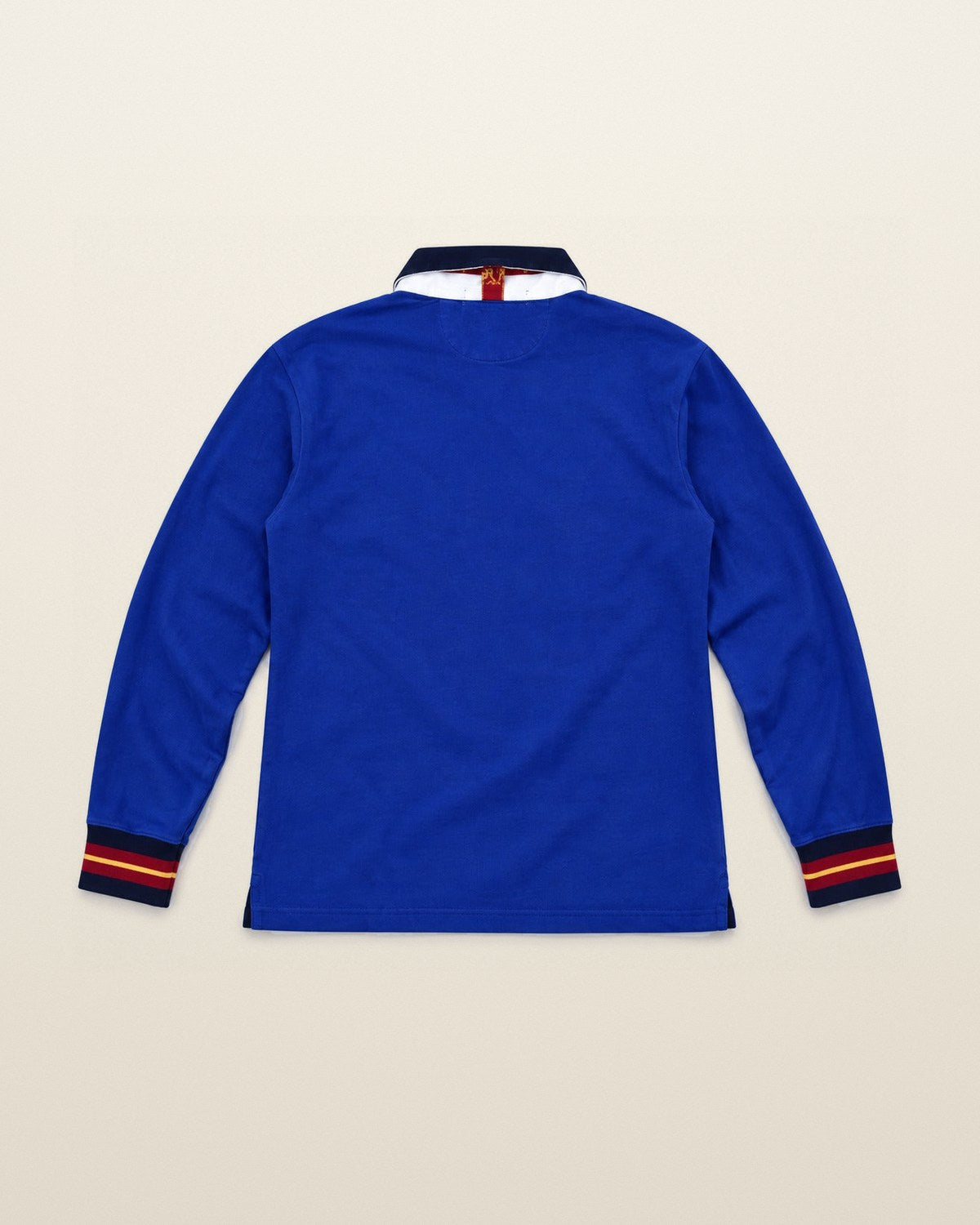 Ralph Lauren Rugby-Shirt mit Wappen in Royalblau, Größe M – Rückansicht
