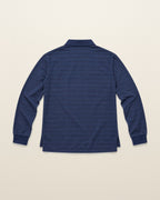 Ralph Lauren Rugby-Polo in Blau gestreift, Größe M – Rückansicht