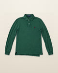 Ralph Lauren Rugby-Polo in Dunkelgrün, Größe S – Vorderansicht
