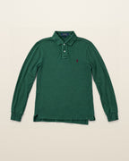 Ralph Lauren Rugby-Polo in Dunkelgrün, Größe S – Vorderansicht
