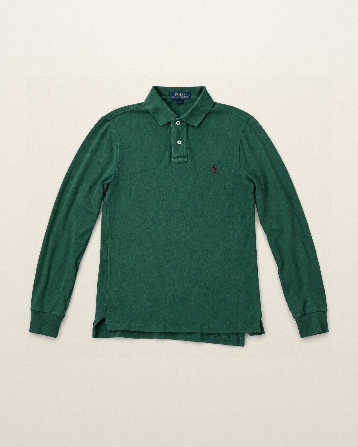 Ralph Lauren Rugby-Polo in Dunkelgrün, Größe S – Vorderansicht