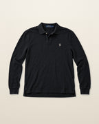 Ralph Lauren Rugby-Polo in Schwarz, Größe M – Vorderansicht