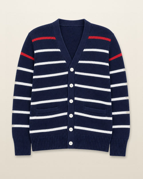 Ralph Lauren Strickjacke in Grau, Größe S – Vorderansicht (digitale Darstellung)