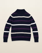 Tommy Hilfiger Strickjacke mit Streifen in Navy, Größe S – Rückansicht