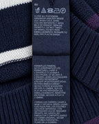 Tommy Hilfiger Strickjacke mit Streifen in Navy, Größe S – Pflegeetikett, Rückseite