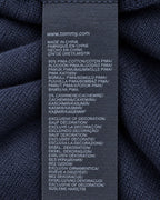 Tommy Hilfiger Pullover mit V-Ausschnitt in Navy, Größe M – Pflege- und Materialetikett