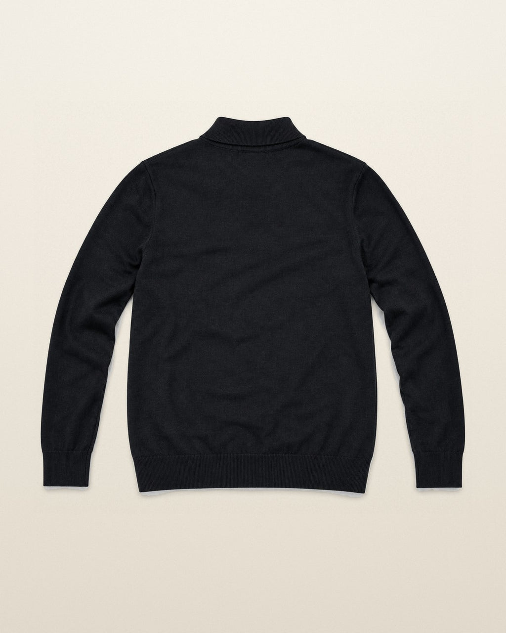 Tommy Hilfiger Stehkragenpullover in Schwarz, Größe M – Rückansicht